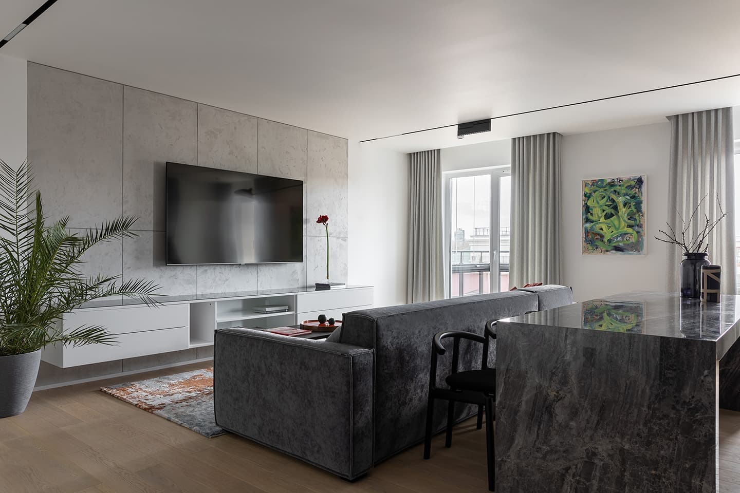 Квартира с контрастным интерьером – проект студии INKDESIGN