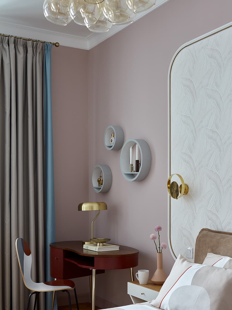 Квартира в Москве с использованием геометрии в интерьере – проект дизайнера Анастасии Холопцевой