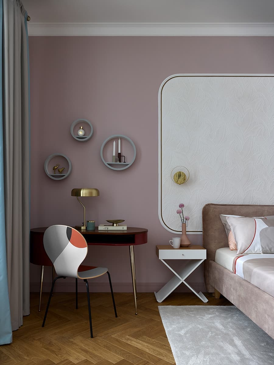 Квартира в Москве с использованием геометрии в интерьере – проект дизайнера Анастасии Холопцевой