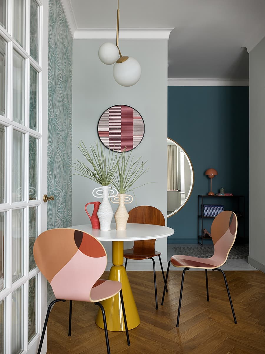 Квартира в Москве с использованием геометрии в интерьере – проект дизайнера Анастасии Холопцевой