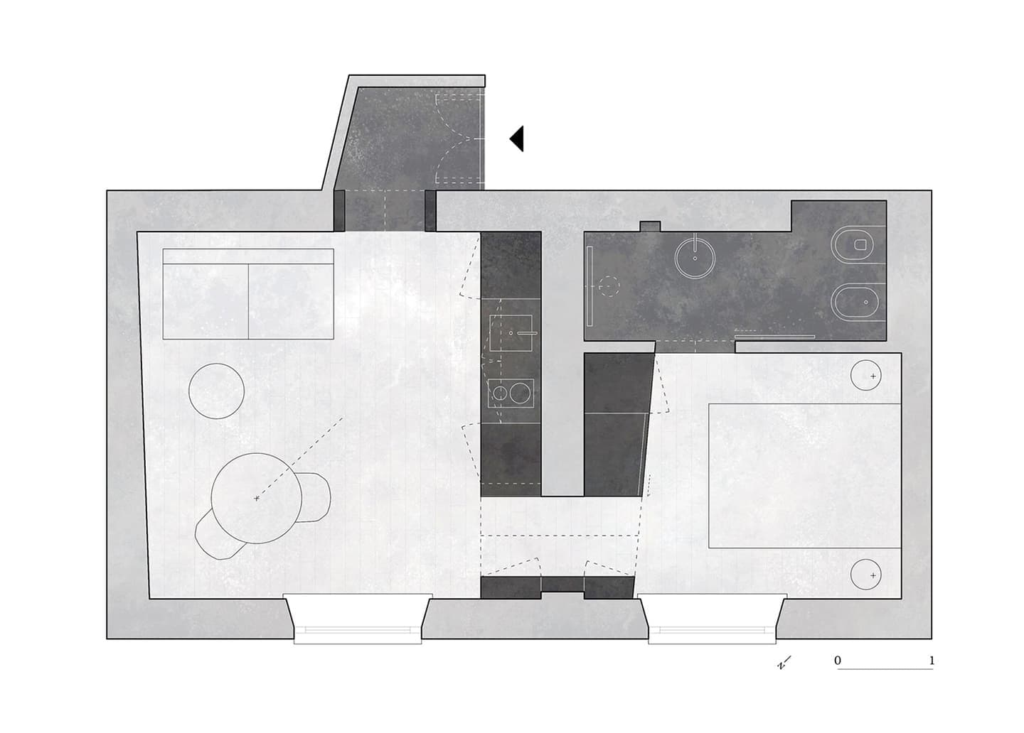 «Город в городе» в небольшой миланской квартире – проект AACM
