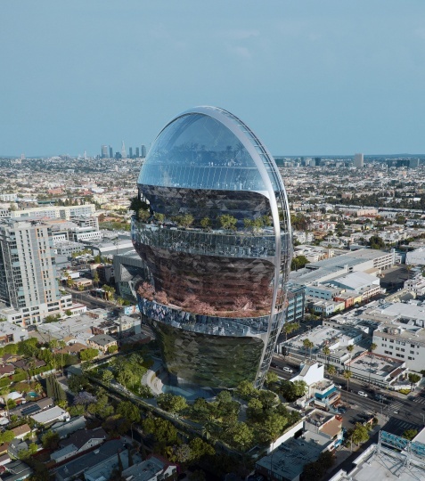 MAD Architects представили план нового проекта — офисного здания в Голливуде