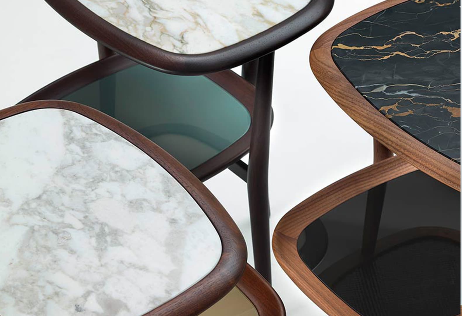 Журнальные столики Petit Matin, Ceccotti Collezioni. Дизайн Роберто Лаццерони