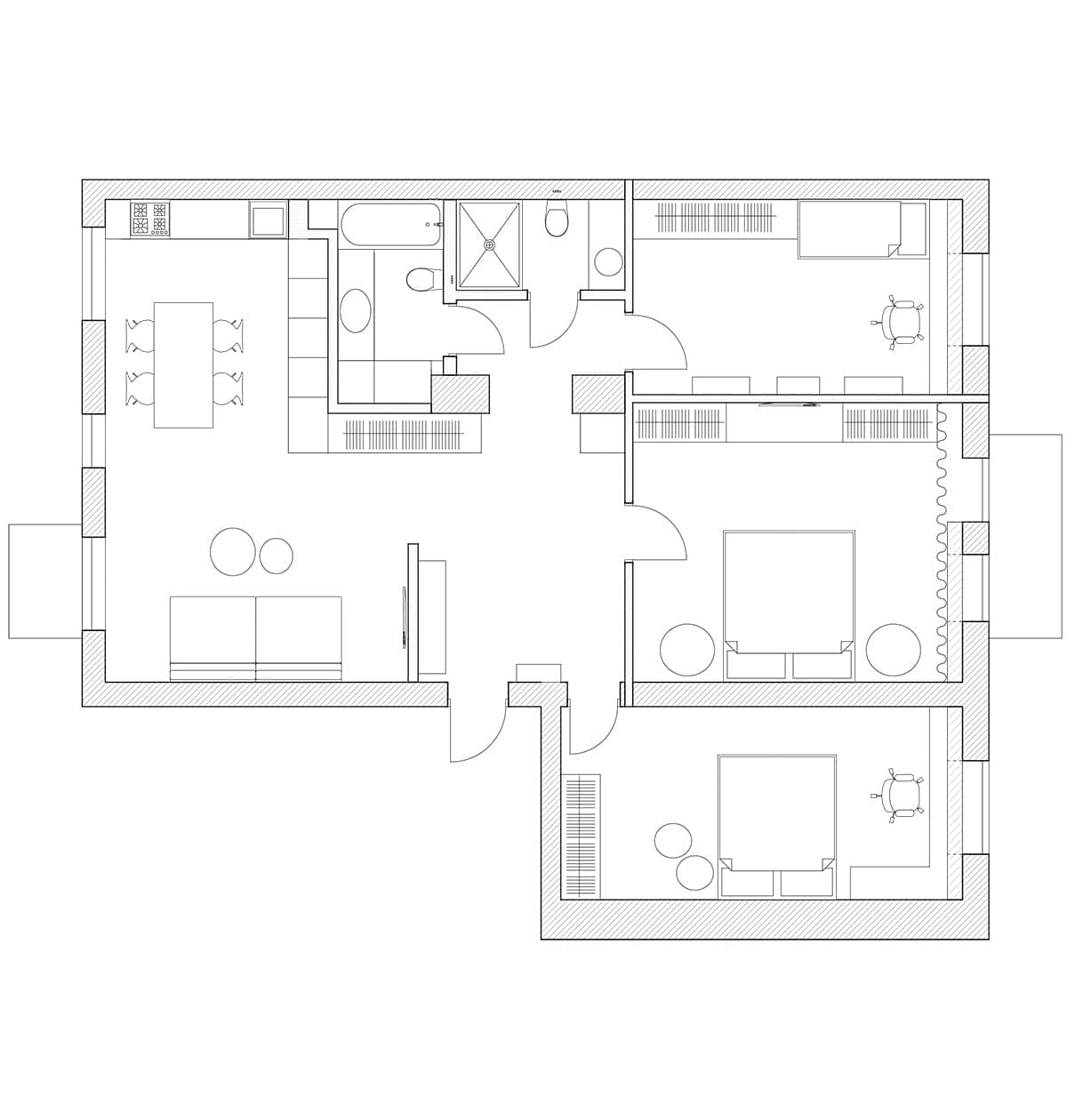 Эстетика натуральных материалов в семейном интерьере – проект дизайнера Ольги Фрадиной