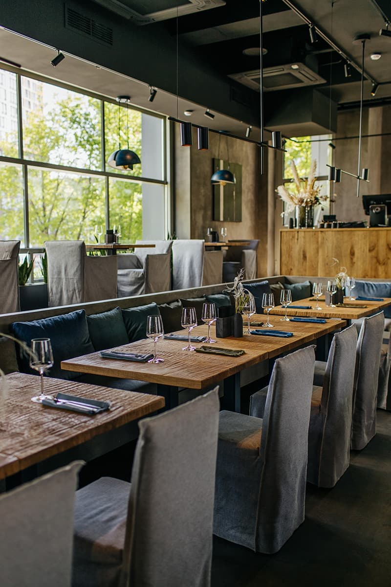 Гармония пяти фактур в интерьере ресторана Kano – проект архитектурного бюро NB Studio