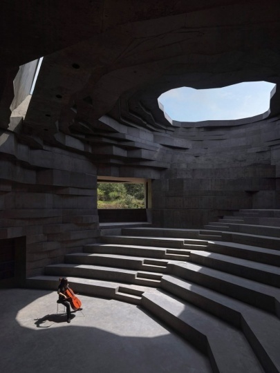 Концертный зал у подножья Великой Китайской стены от Open Architecture