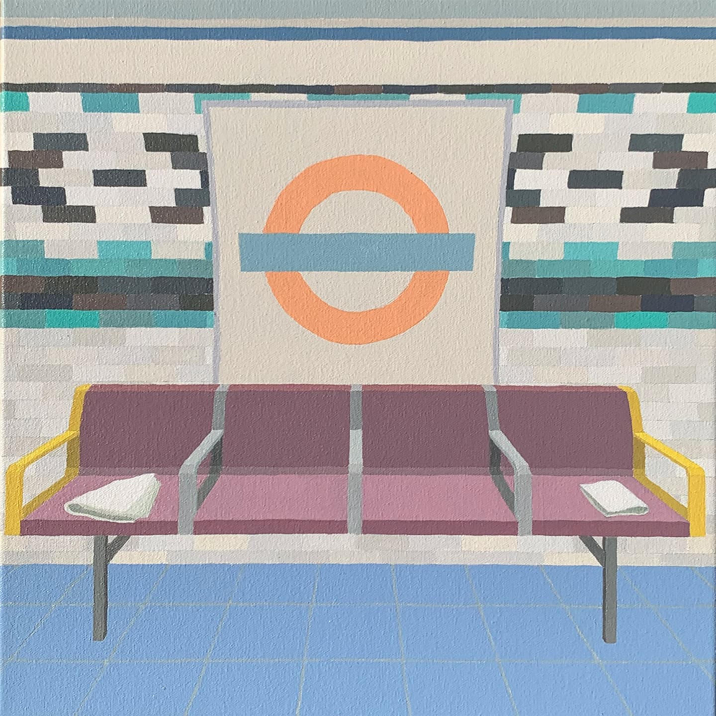 Zsofia Schweger, At a tube stop (Russell Square, London)