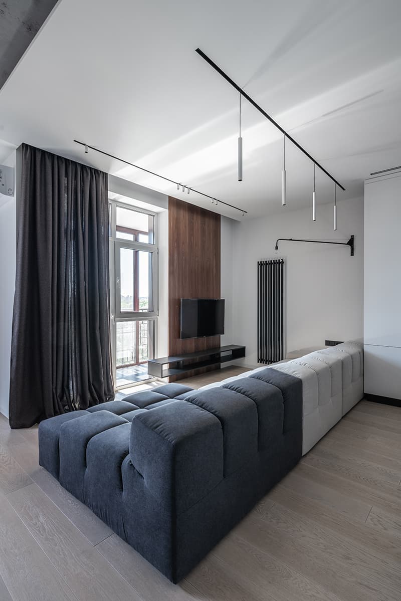 Строгий интерьер в стиле лофт для киевской квартиры – проект дизайн-студии Lauri Brothers