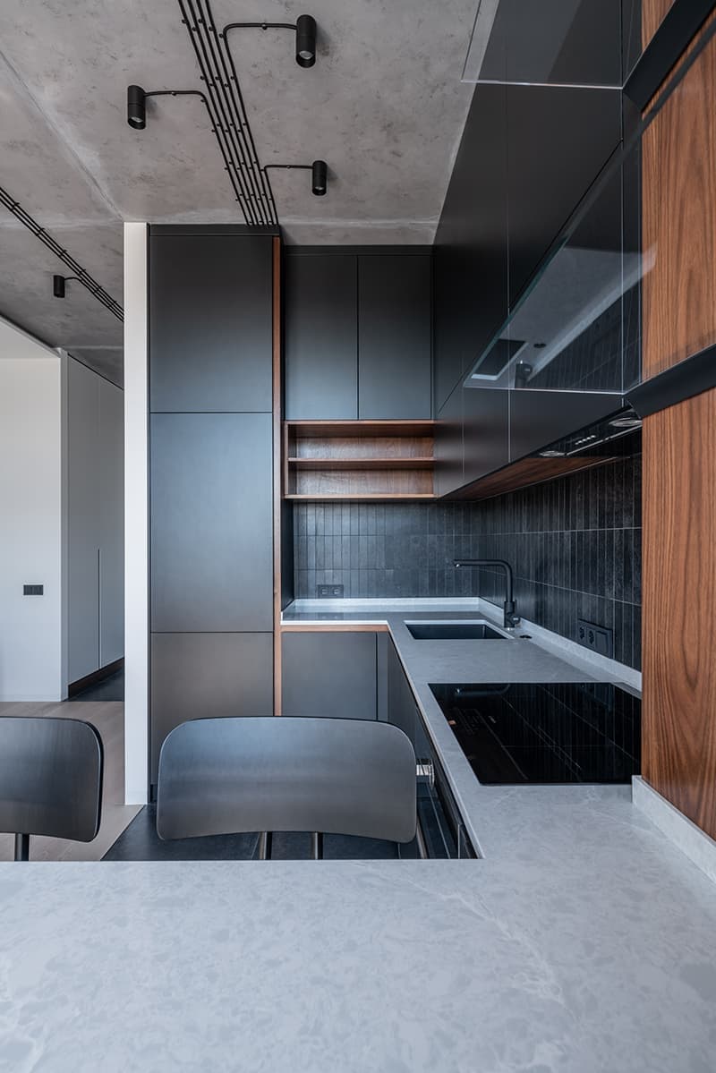 Строгий интерьер в стиле лофт для киевской квартиры – проект дизайн-студии Lauri Brothers