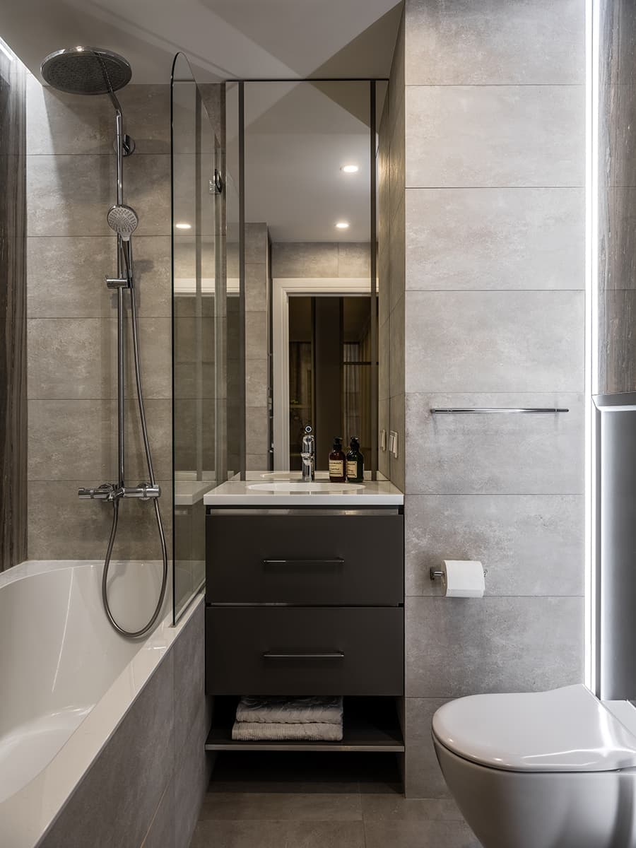 Чувственный интерьер с синими акцентами – проект дизайн-студии BALCON