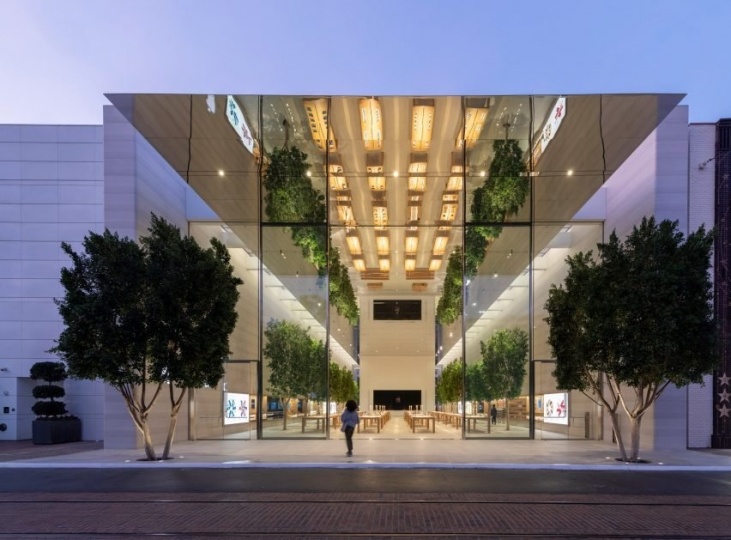 Foster + Partners спроектировали новый Apple Store в Лос-Анджелесе
