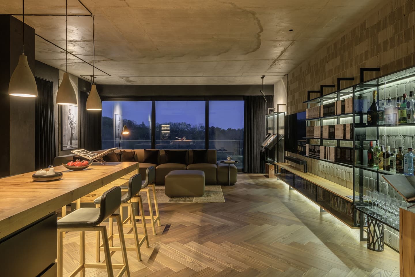 Апартаменты с эстетикой респектабельного джаз-клуба – проект дизайн-студии ZIKZAK