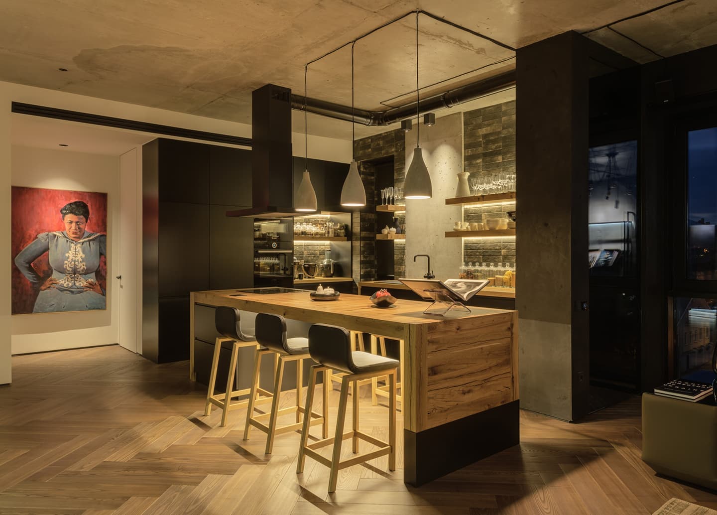 Апартаменты с эстетикой респектабельного джаз-клуба – проект дизайн-студии ZIKZAK