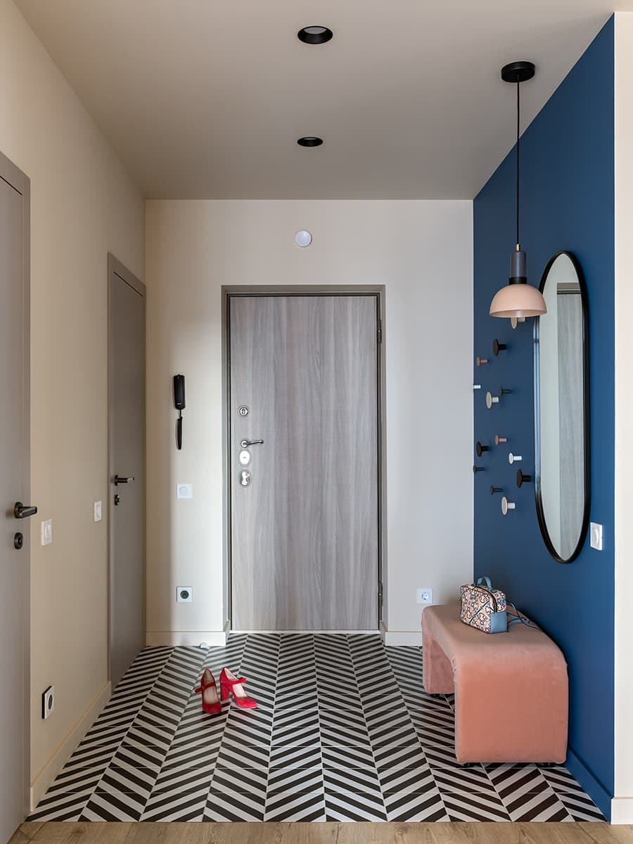 Красочный интерьер с розовой кухней – проект Екатерины Успенской