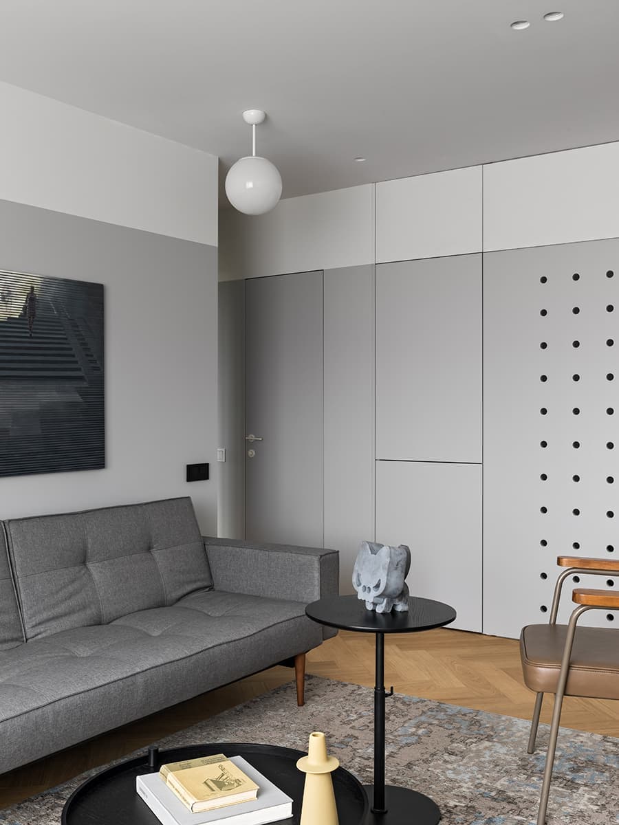 Стильные апартаменты с нотками советского авангарда – свежий проект дизайнера Михаила Курносова