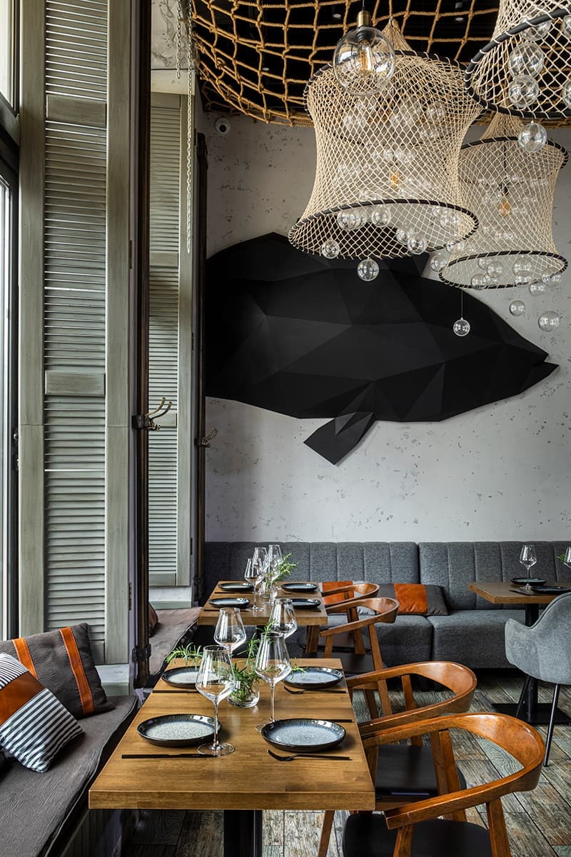 Синтез двух культур в интерьере ресторана «Черное море» – проект студии дизайна Елены Крыловой