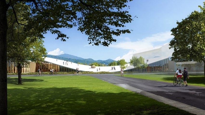 Sou Fujimoto Architects спроектировали университет с пешеходной крышей