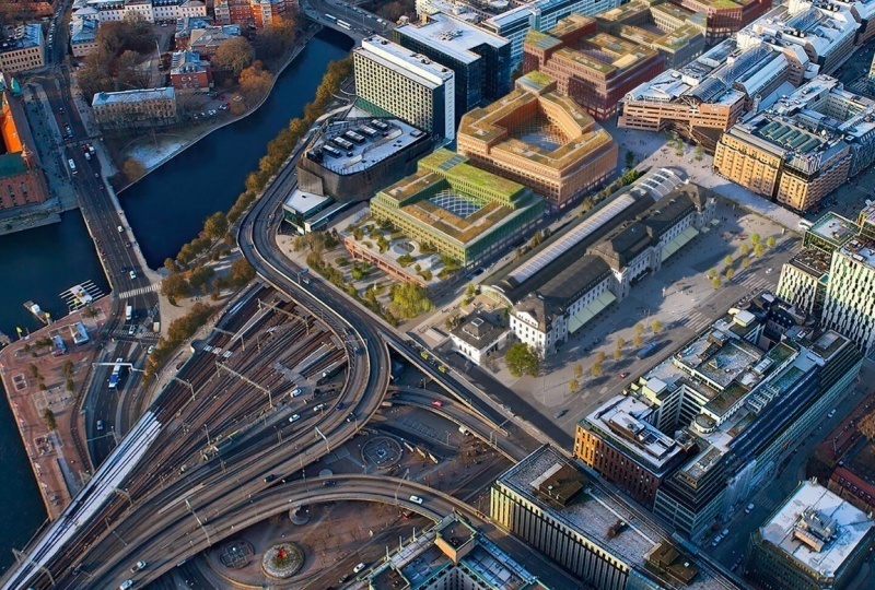 Foster + Partners представили проект нового Центрального вокзала Стокгольма