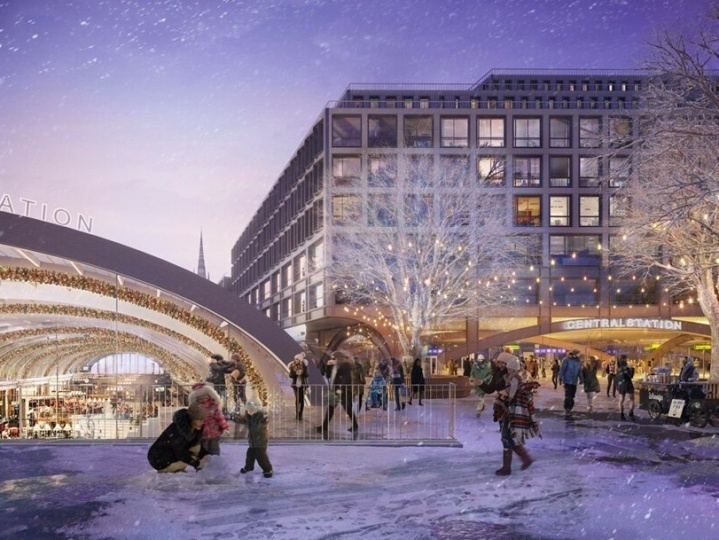 Foster + Partners представили проект нового Центрального вокзала Стокгольма