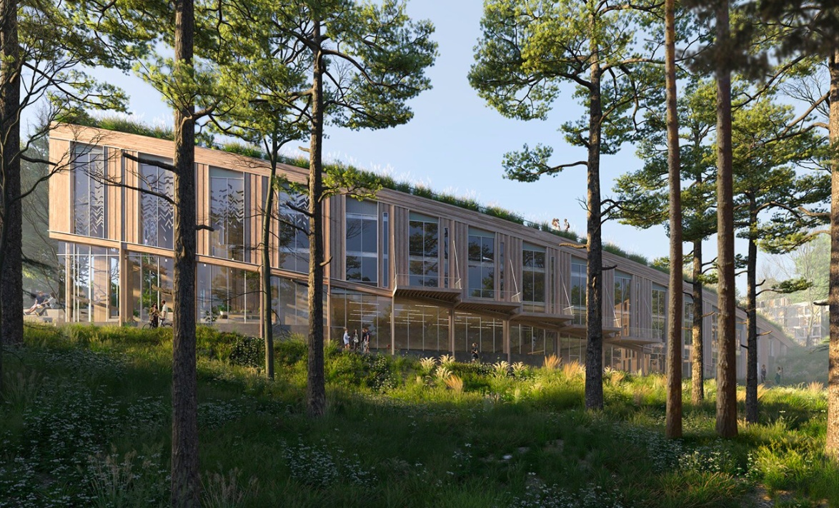В Швеции началось строительство эко-района по проекту Snøhetta