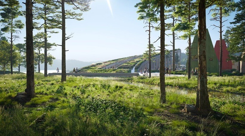 В Швеции началось строительство эко-района по проекту Snøhetta