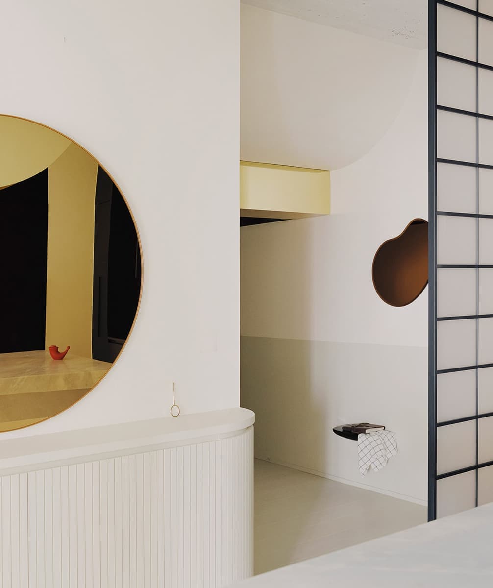 Сюрреалистичный интерьер квартиры в Париже – проект Clément Lesnoff-Rocard