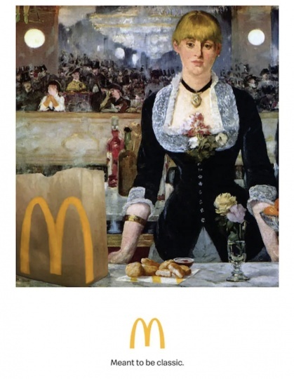 Новая реклама McDonald’s, вдохновленная картинами импрессионистов