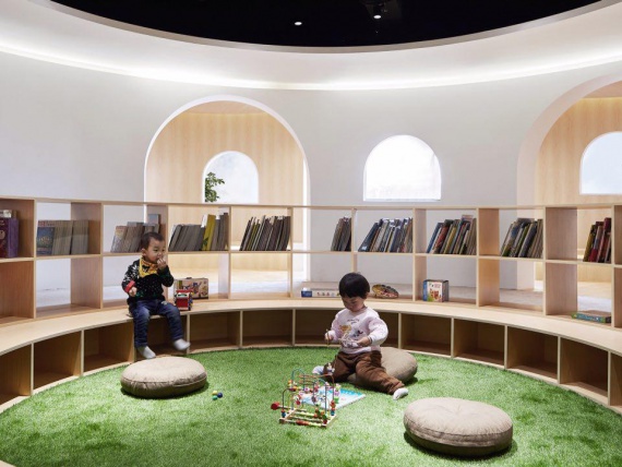 Muxin Studio спроектировали место для чтения в детской библиотеке Шанхая