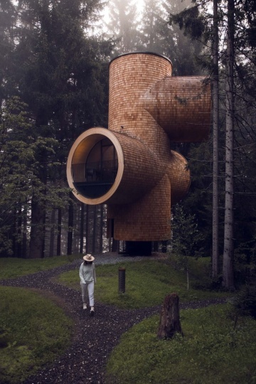 Студия Precht спроектировала ресторан в виде дома на дереве
