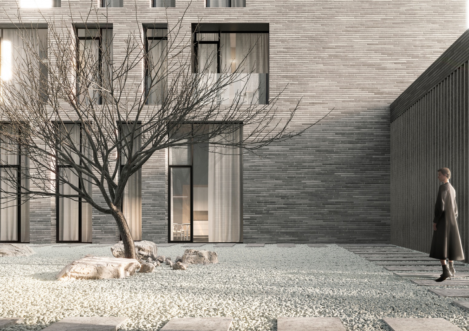 Проект бюро WALL дополнит жилой комплекс, отсылающий к итальянским палаццо