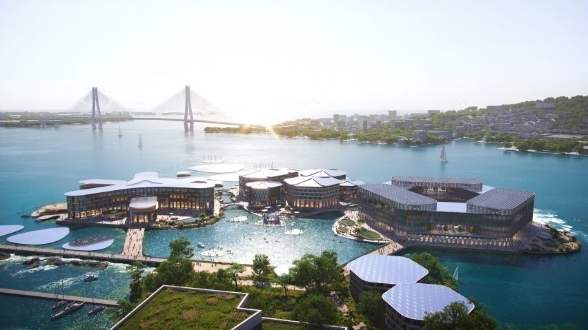 Бюро BIG и Samoo построят плавучий город в Южной Корее