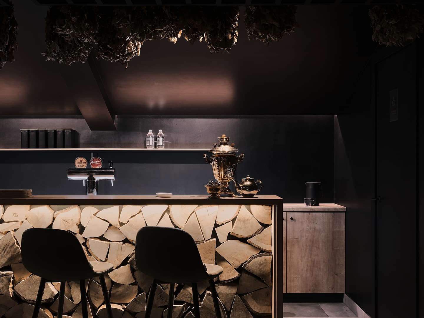 Стильное оформление петербуржского банного комплекса – проект Дмитрия Кружалина