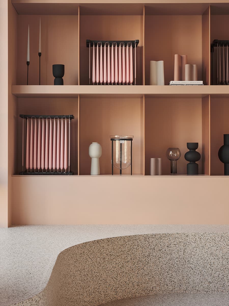 Нежный дизайн цветочного бутика в Калининграде – проект Levkovich Architects