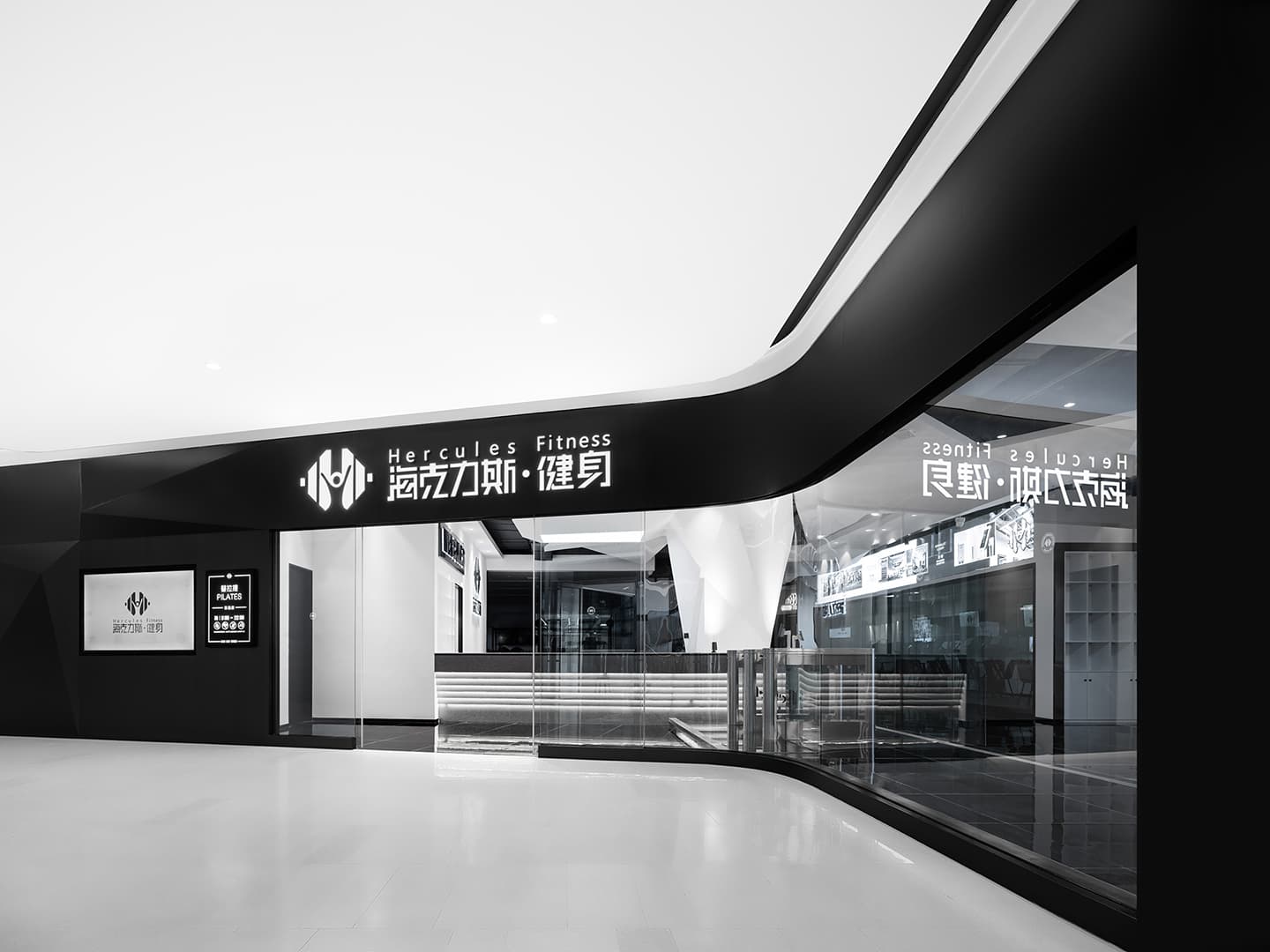 Футуристичный интерьер фитнес-центра в Китае – проект студии CUN FF