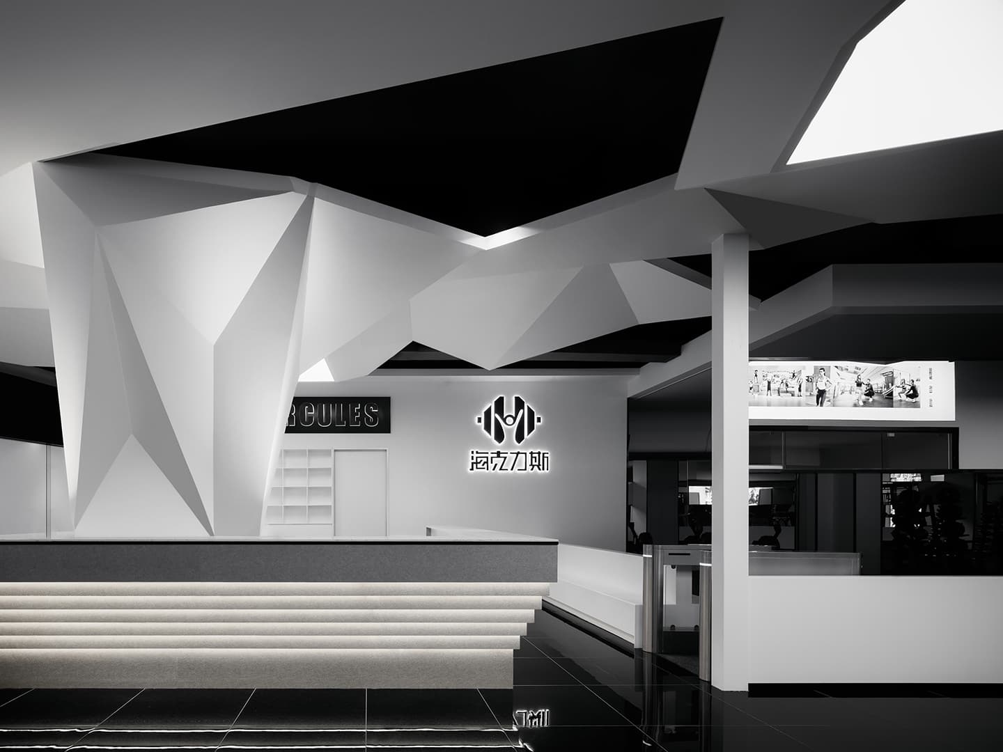 Футуристичный интерьер фитнес-центра в Китае – проект студии CUN FF
