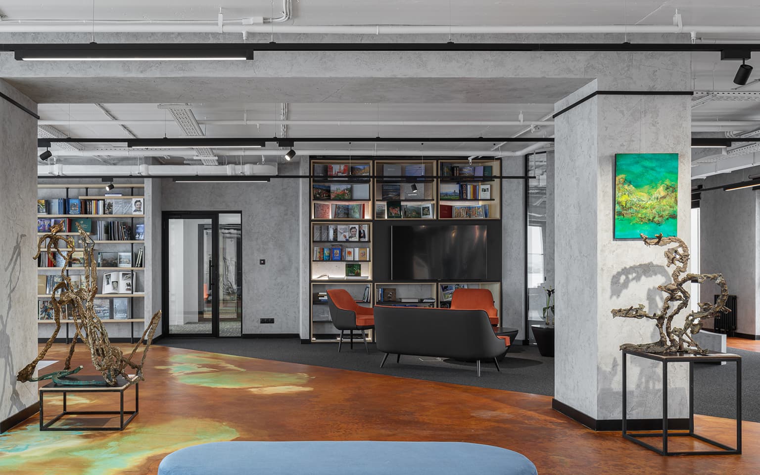 Интерьер интерактивной галереи с VR-пространством – проект ABD architects