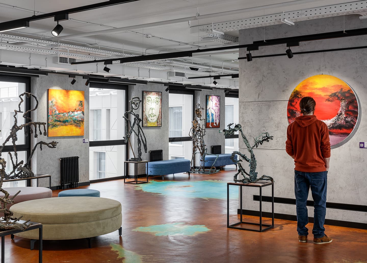 Интерьер интерактивной галереи с VR-пространством – проект ABD architects