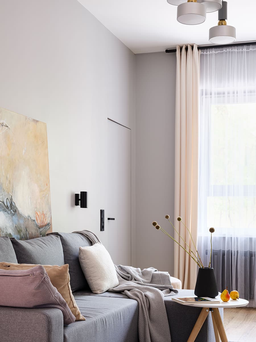 Уютный интерьер с доминирующим синим цветом – проект бюро Archistories