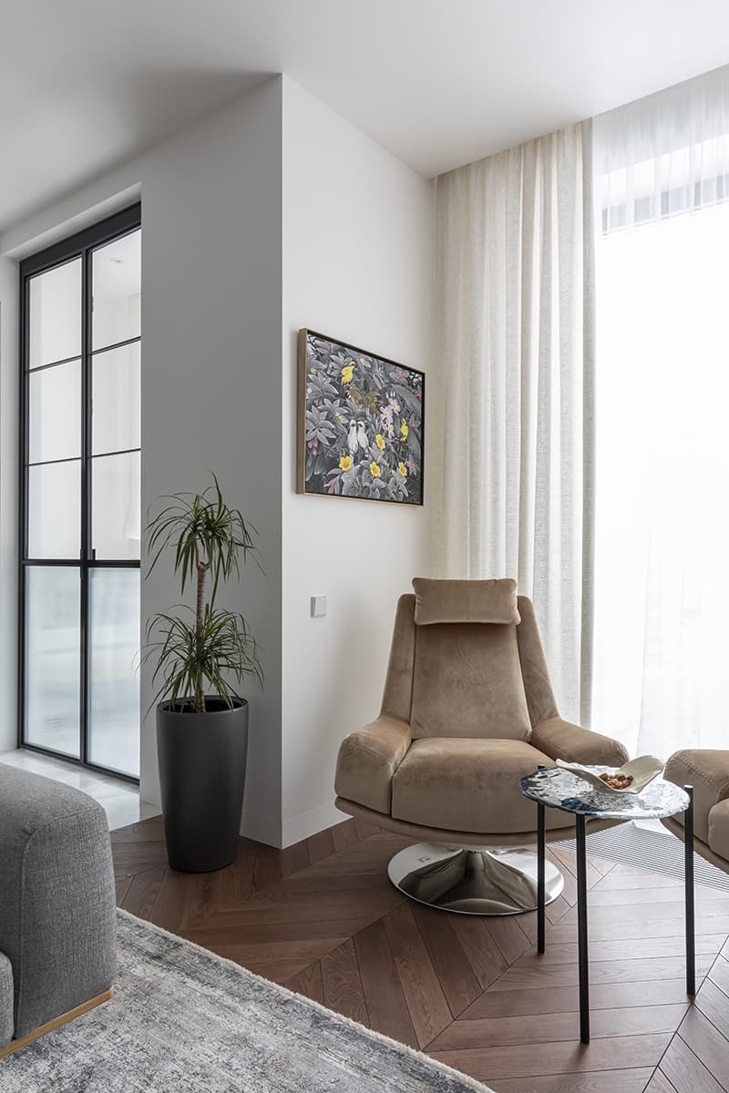 Московская квартира с авторской мебелью в пастельных тонах – проект Анны Чесноковой