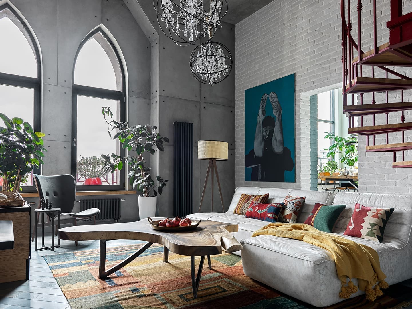 Двухэтажная квартира с эстетикой нью-йоркских лофтов – проект ToTaste.studio