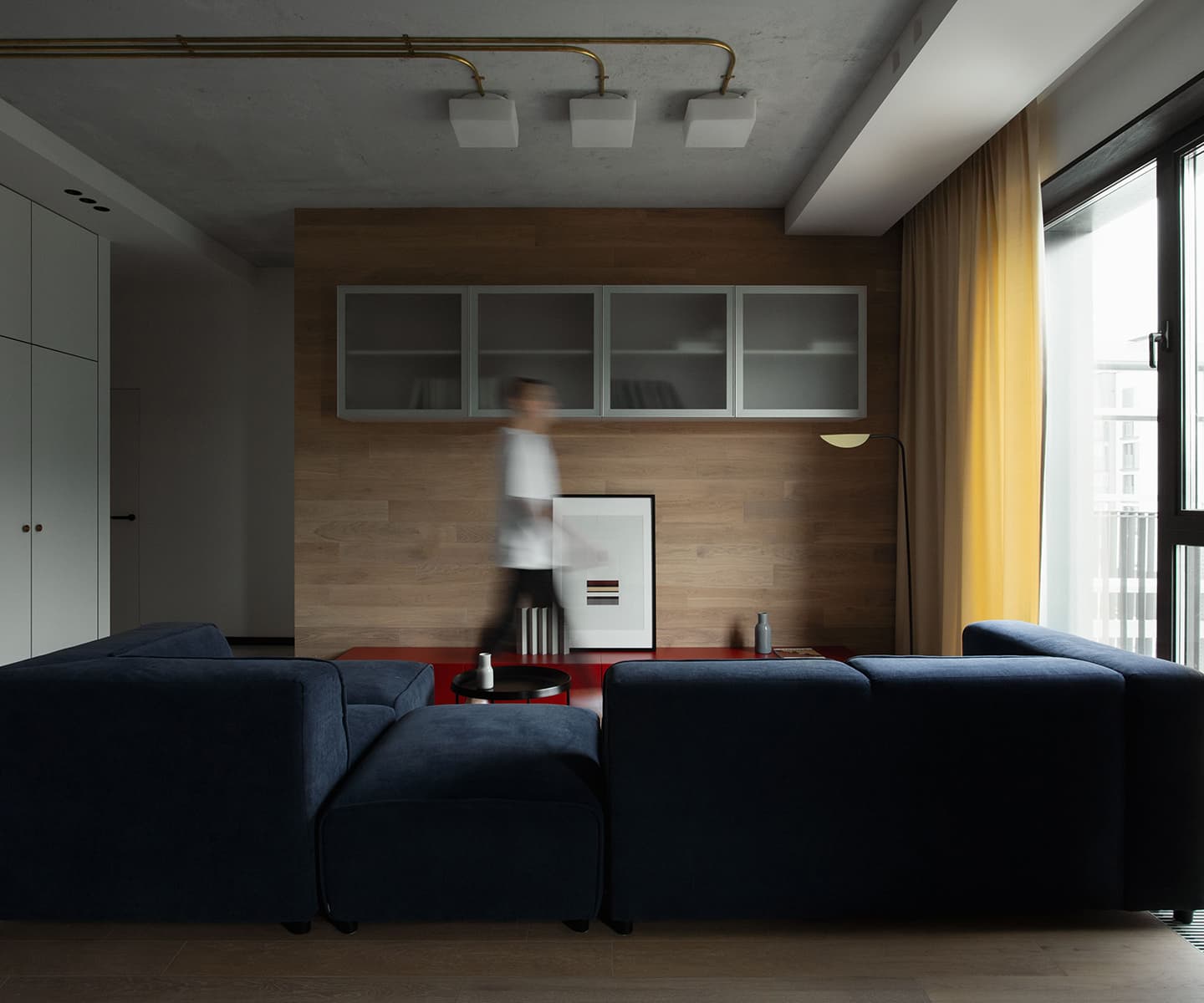 Интерьер семейного дома с мраморными акцентами – проект Саши Гамолина