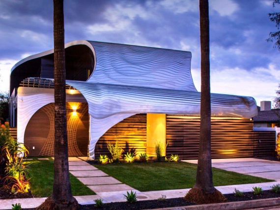 «Большая волна» Хокусая вдохновила архитектора на проект дома в Калифорнии