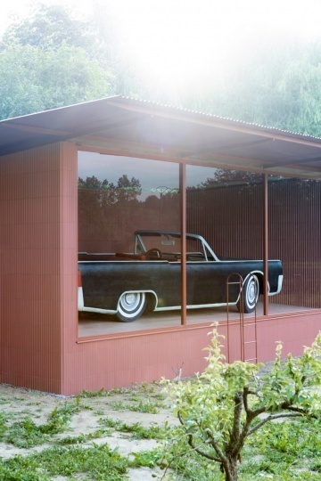 Братья Буруллек спроектировали павильон для реплики автомобиля Lincoln