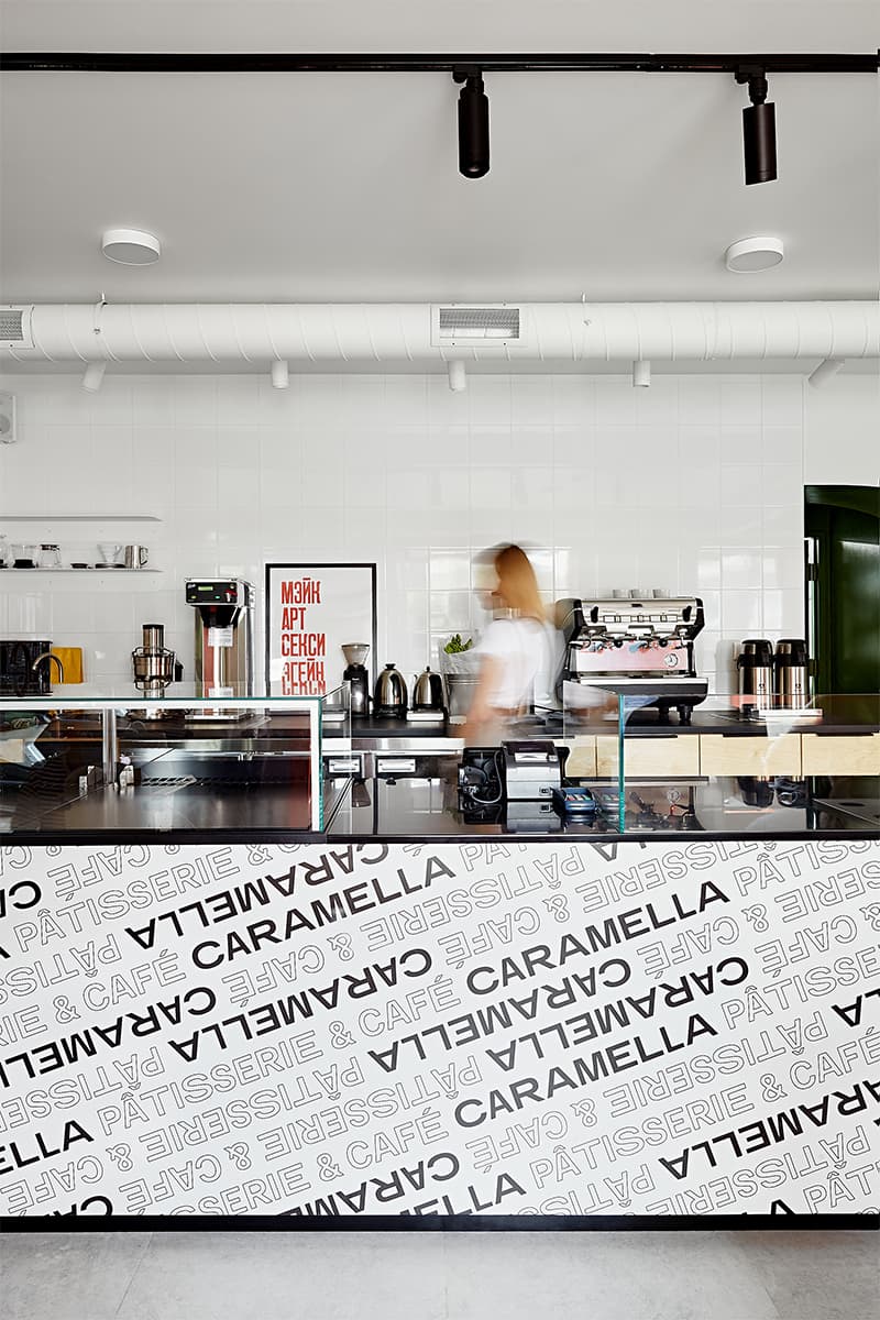 Задорный минимализм в интерьере модной кофейни – проект Lebedeva Project