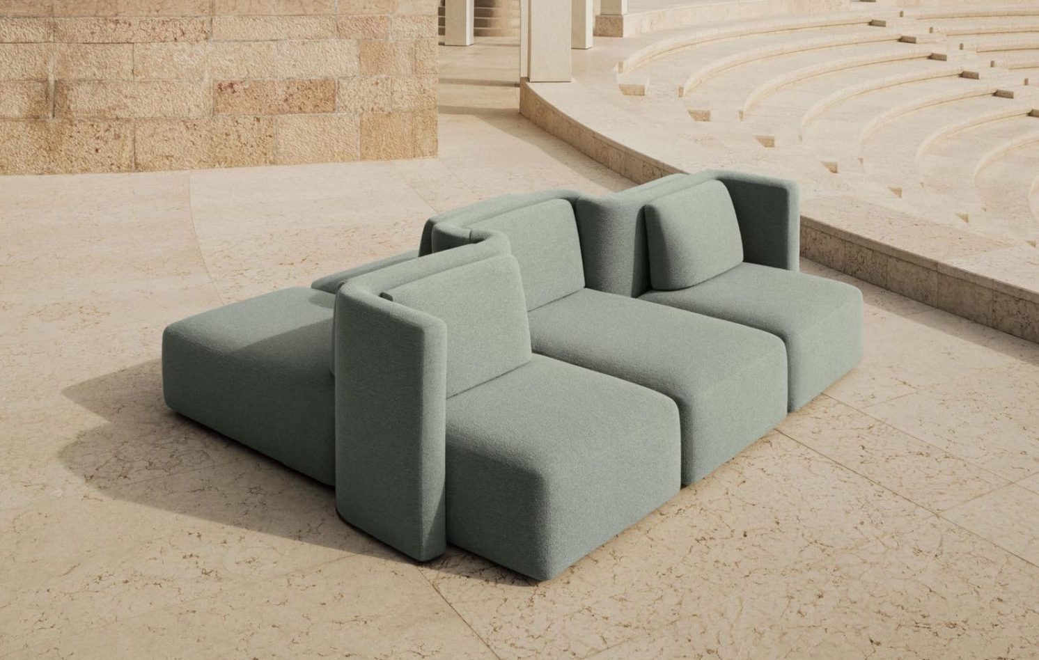 Кристина Челестино создала скульптурный диван для Saba Italia