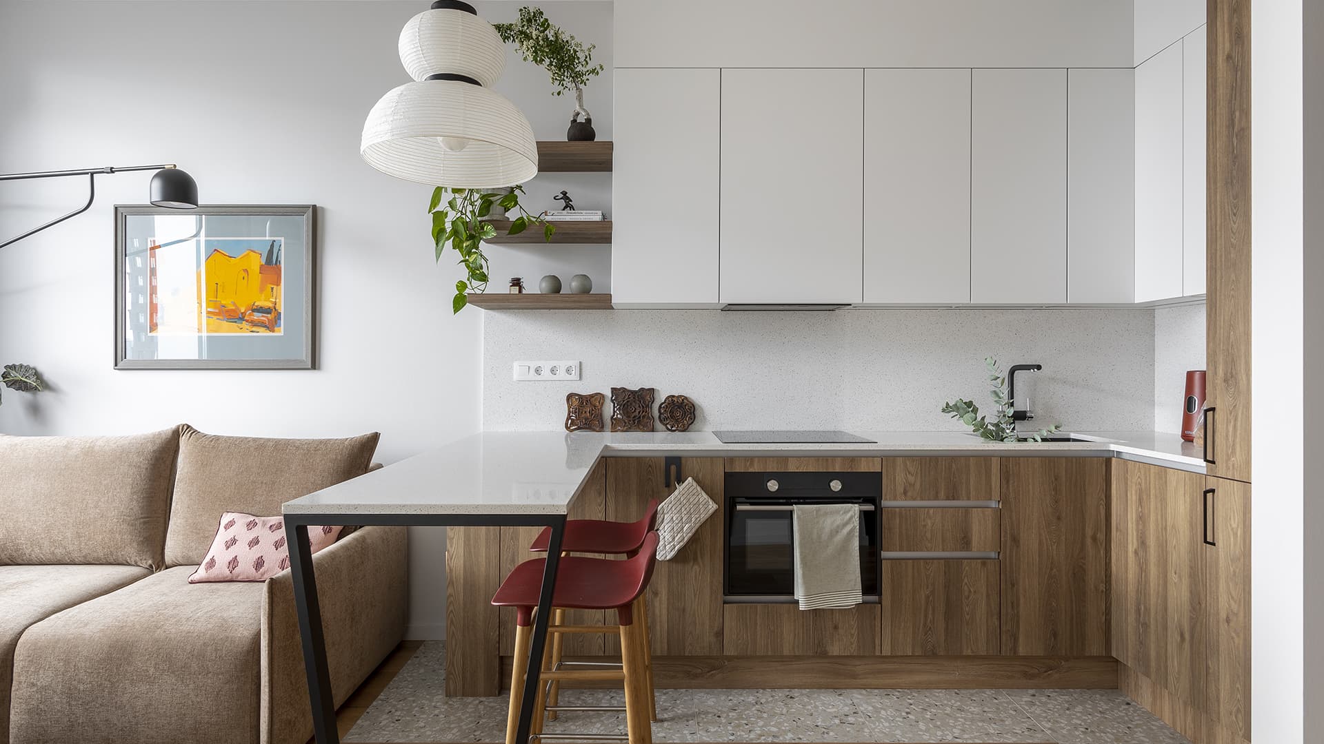 Интерьер небольшой квартиры для сдачи в аренду – проект K+K Interiors