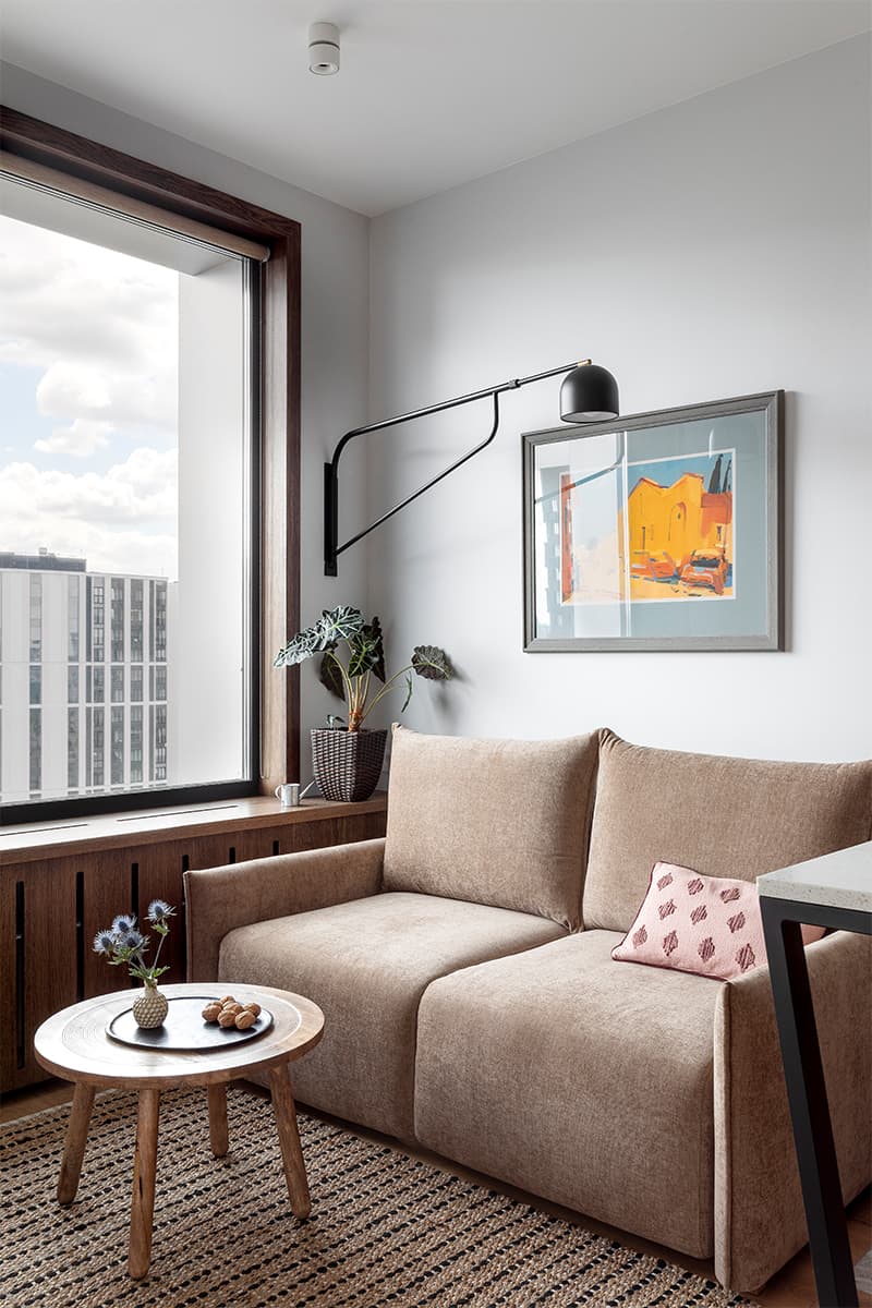 Интерьер небольшой квартиры для сдачи в аренду – проект K+K Interiors