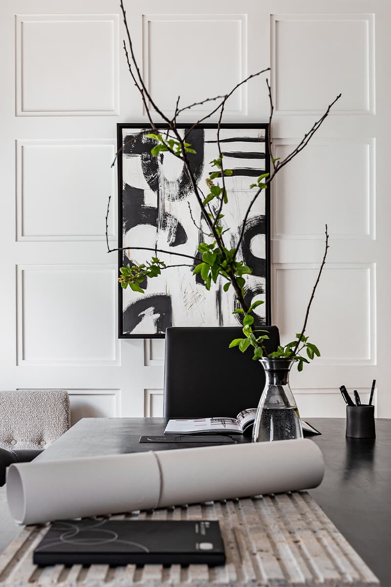 Умеренность и лаконичность в интерьере мини-офиса – проект студии «Мастерская декоратора»