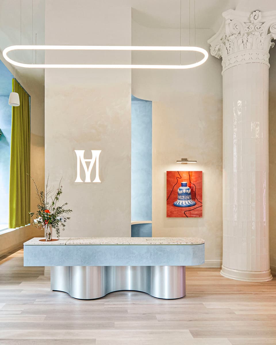 Небанальное оформление бруклинской оздоровительной клиники – проект Ringo Studio