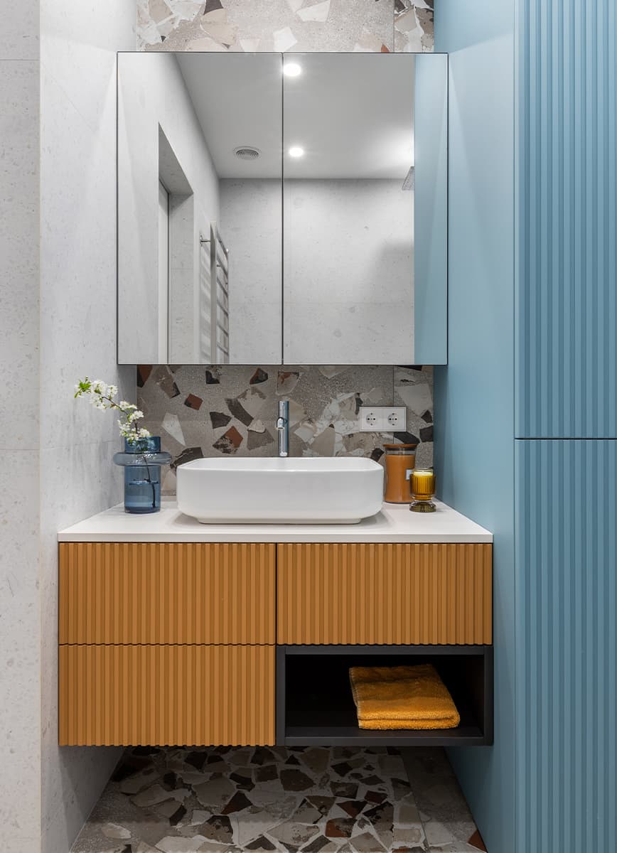 Творческий интерьер, вдохновленный работами Пита Мондриана – проект Ксении Мицкевич